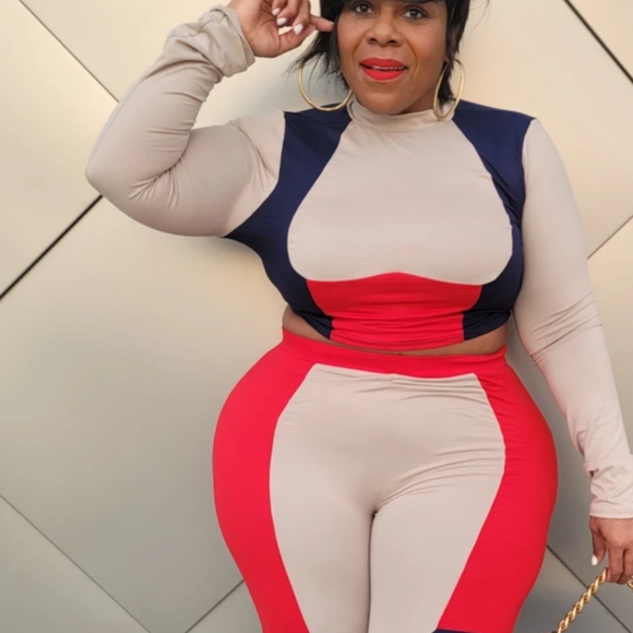 Color Block 2 piece set - Picture 3 of 3